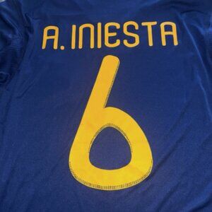 🔥 Spain 2010 World Cup Final Jersey – Andrés Iniesta #6 – BRAND NEW w/ Tags